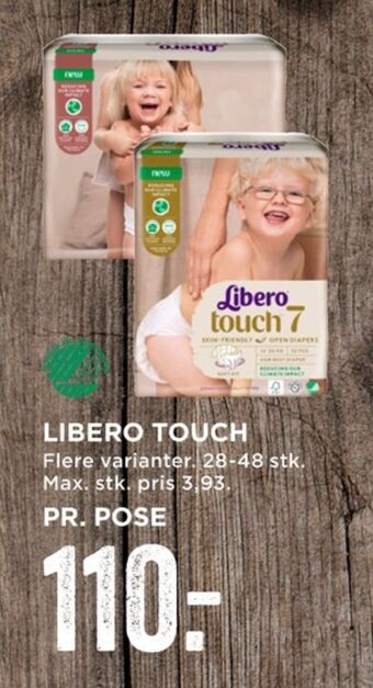 MENY Touch bleer str 6 13-20 kg tilbud