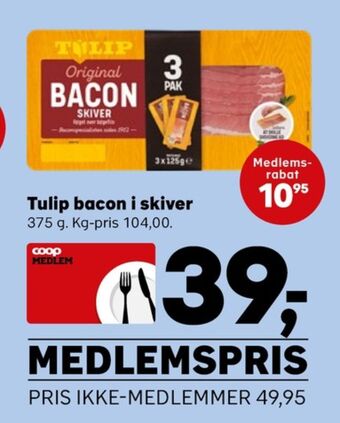 SuperBrugsen Tulip baconskiver tilbud