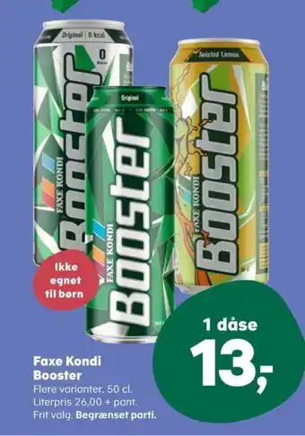 SuperBrugsen Booster energidrik tilbud