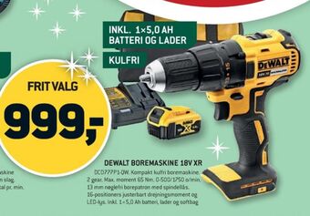 XL-BYG Dewalt boremaskine tilbud
