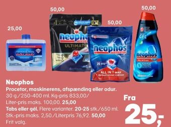 SuperBrugsen Neophos maskinopvask-tabs tilbud