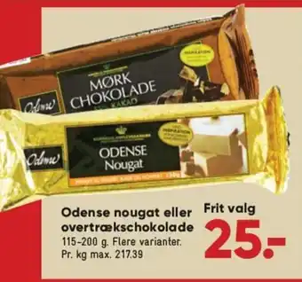 Bilka Odense Nougat eller Overtrækschokolade tilbud