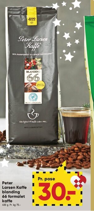 Bilka Peter Larsen Kaffe Blanding 66 Formalet Kaffe tilbud