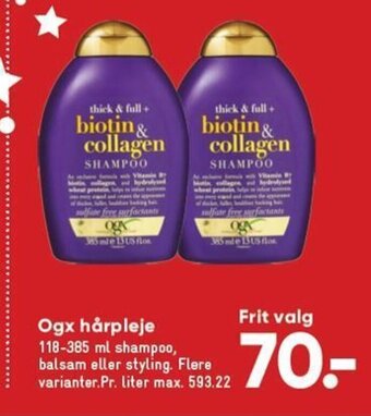 Bilka Ogx Hårpleje tilbud