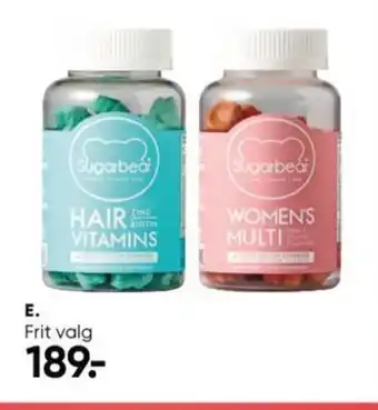 Bilka Sugarbearhair Kosttilskud. 60stk tilbud