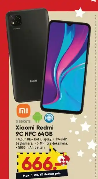 Bilka Xiami Redmi 9C NFC 64gb tilbud
