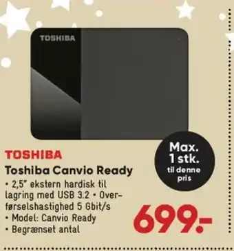 Bilka Toshiba Canvio Ready tilbud