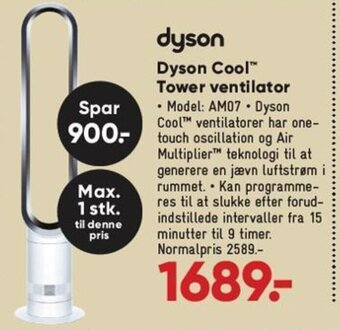 Bilka Dyson Cool Tower Ventilator tilbud