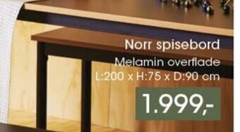 Bilka Norr Spisebord tilbud