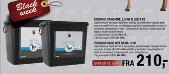Land & Fritid Equsana sand-out 1,5 kg. el. 3 kg. el. sand out basic 3 kg. tilbud