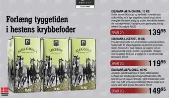 Land & Fritid Equsana alfa omega, lucerne el. alfa gold tilbud