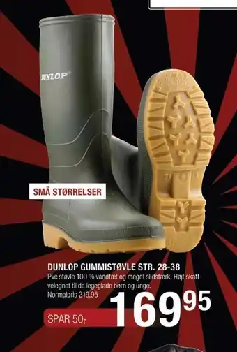 Land & Fritid Dunlop gummistøvler tilbud