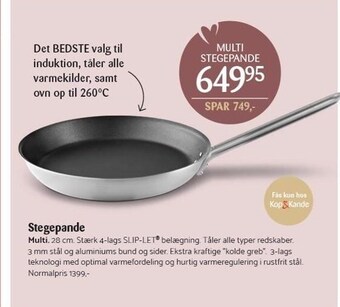Kop & Kande Stegepande tilbud