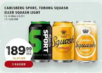 Scandinavian Park Carlsberg sport, tuborg squash el. squash light tilbud