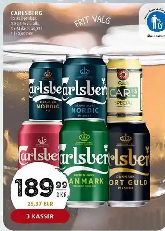 Scandinavian Park Carlsberg øl tilbud