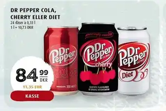 Scandinavian Park Dr. pepper cola, cherry el. diet tilbud
