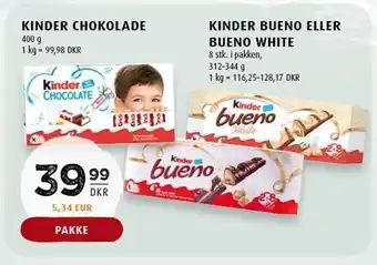 Scandinavian Park Kinder chokolade el. kinder bueno el. bueno white tilbud