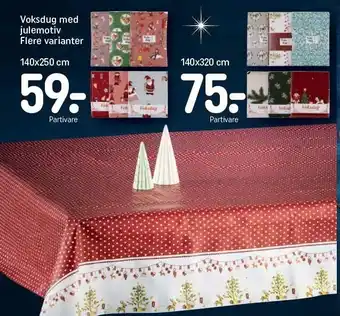 REMA 1000 Voksdug m. julemotiv tilbud