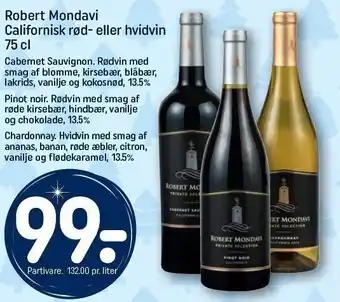 Robert mondavi rød- el. hvidvin