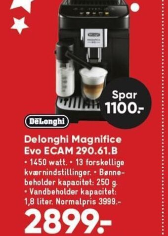 Bilka Delonghi Magnifice Evo ECAM 290.61.B tilbud