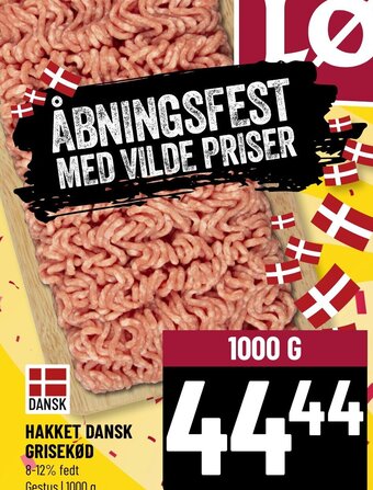 Løvbjerg Hakket Dansk Grisekød tilbud