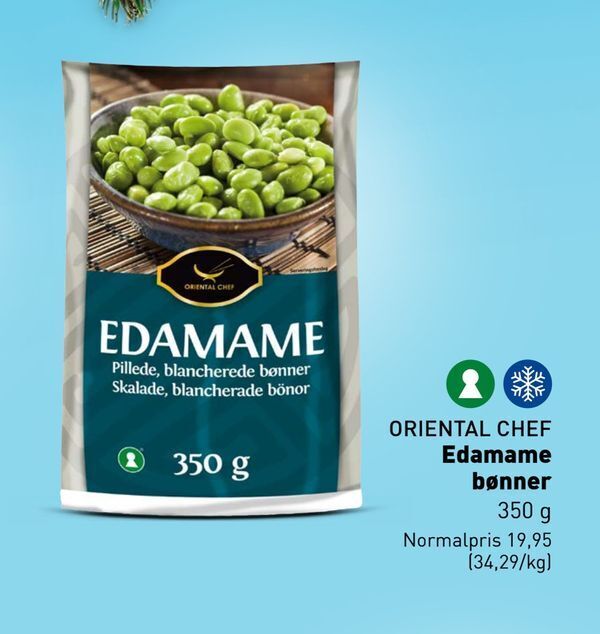 Edamame bønner tilbud hos ALDI