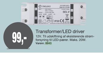Harald Nyborg Transformer/led driver tilbud