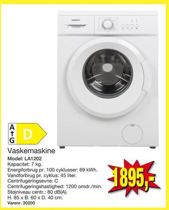 Harald Nyborg Vaskemaskine tilbud