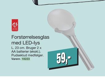 Harald Nyborg Forstørrelsesglas med led-lys tilbud
