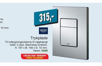 Trykplade