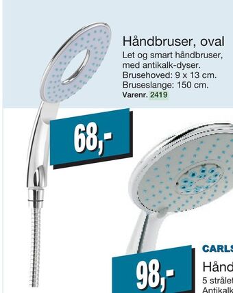 Harald Nyborg Håndbruser, oval tilbud