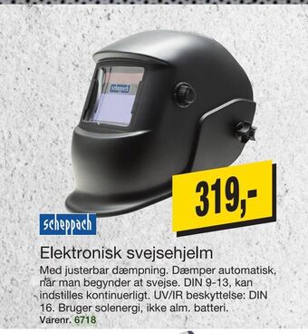 Harald Nyborg Elektronisk svejsehjelm tilbud