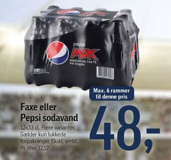Føtex Pepsi max cola tilbud