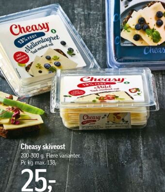 Føtex Cheasy skiveost 13% mild tilbud