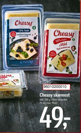 Føtex Cheasy skæreost mellemlagret 13% tilbud
