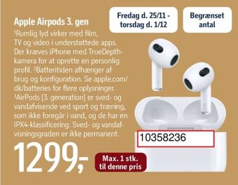 Føtex Apple headset tilbud