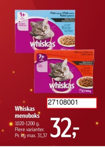 Føtex Whiskas kattefoder tilbud