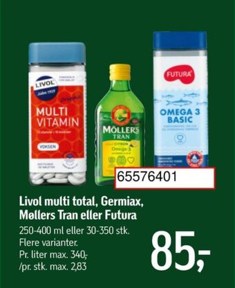 Føtex Livol multi vitaminer tilbud
