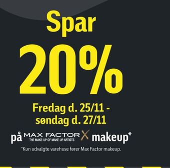 Føtex Max factor tilbud