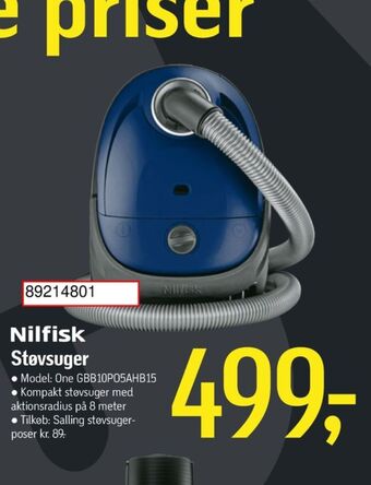 Føtex Nilfisk støvsuger tilbud