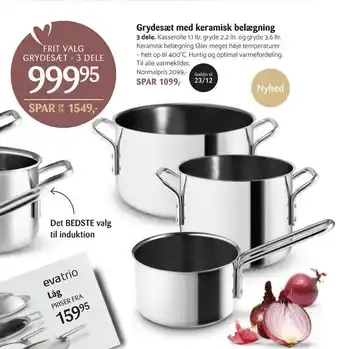 Kop & Kande Grydesæt med keramisk belægning tilbud