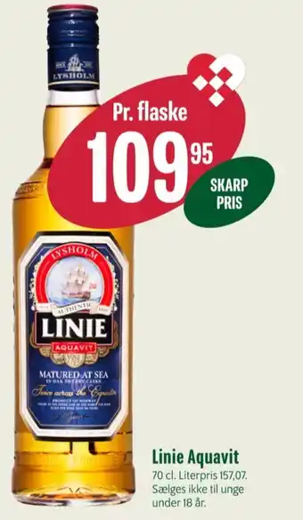 Min Købmand Linie aquavit snaps tilbud