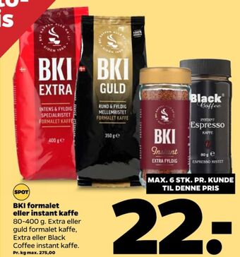 Extra specialristet kaffe formalet