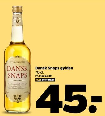 Netto Dansk snaps snaps tilbud
