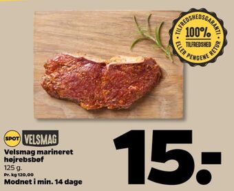 Netto Velsmag oksehøjrebsbøffer tilbud