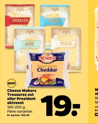 Netto Cheesemakers skiveost jade tilbud