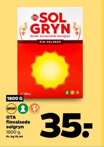Ota sol gryn havregryn