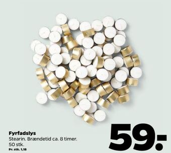 Netto Nord home living fyrfadslys tilbud