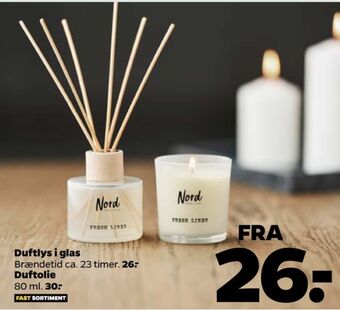 Netto Nord home living duftlys tilbud