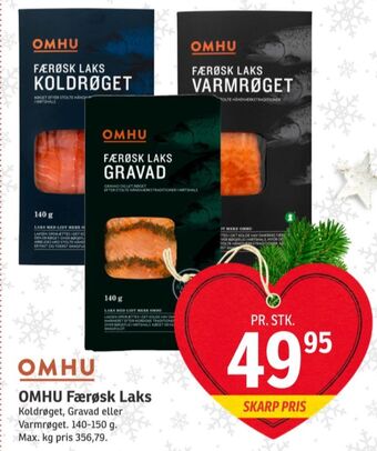 SPAR Omhu laks i skiver tilbud